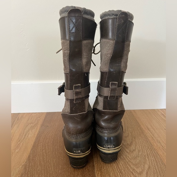 Sorel Conquest Carly Leather Waterproof Winter Boots W Size 9.5 - Picture 4 of 8